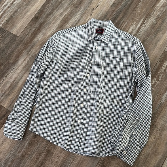 Untuckit Martone boys button down plaid shirt size 14 - Picture 1 of 6